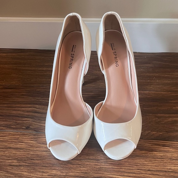 Brand New White Heels - Picture 1 of 2